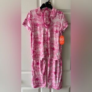 Wonder Nation Pink Girls Pajama Set L 10/12